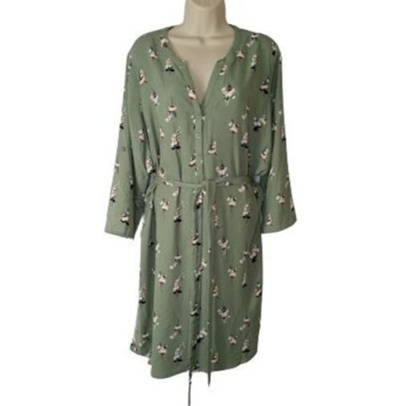 41 Hawthorn Dresses & Skirts - 41 Hawthorn Floral Tie Waist Henley Dress